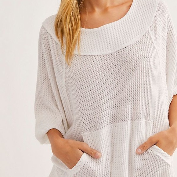 We The Free•Westend White Thermal Top NWT•Size SM - Picture 4 of 8